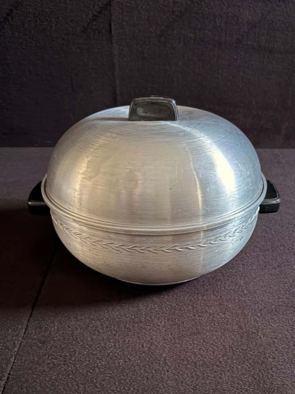 Vintage West Bend Aluminum Serving Oven Bun Roll Warmer 3 Piece MCM Wisconsin